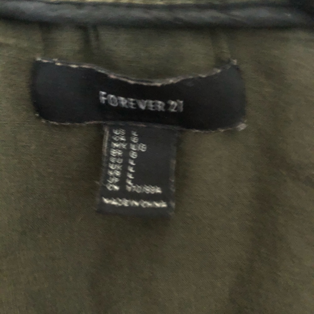 Army Green Spring Fall Coat Jacket - Picture 4 of 4